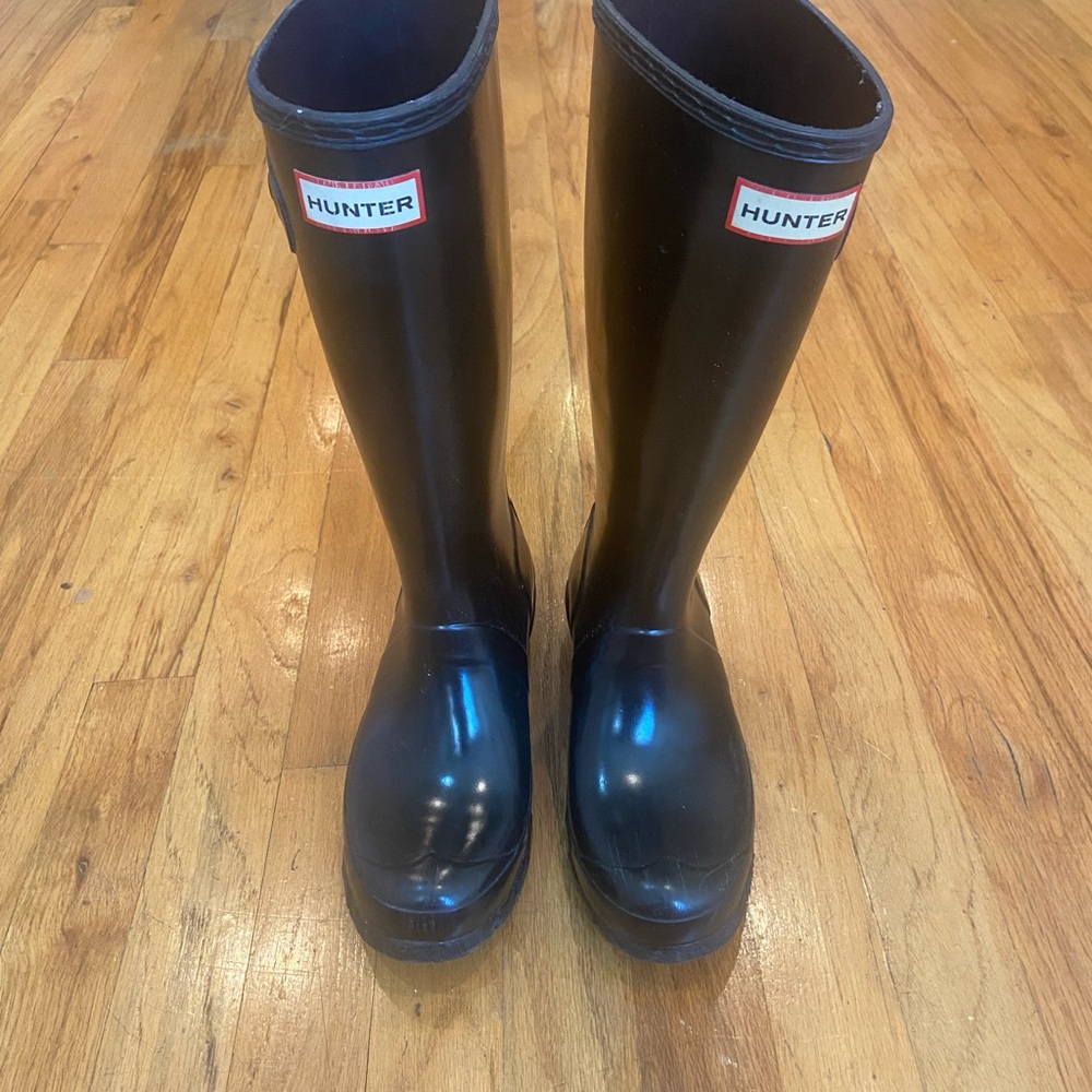 Hunter Classic Black Waterproof Boots Size 5 US
